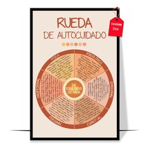 Spanish Self Care Wheel Poster Spanish School Counselor Poster Therapy Posters f - £12.77 GBP