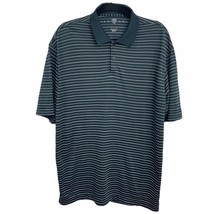 Nike Mens Golf Polo Shirt Black Size L Dri-Fit Stripes Short Sleeve Ligh... - £19.59 GBP