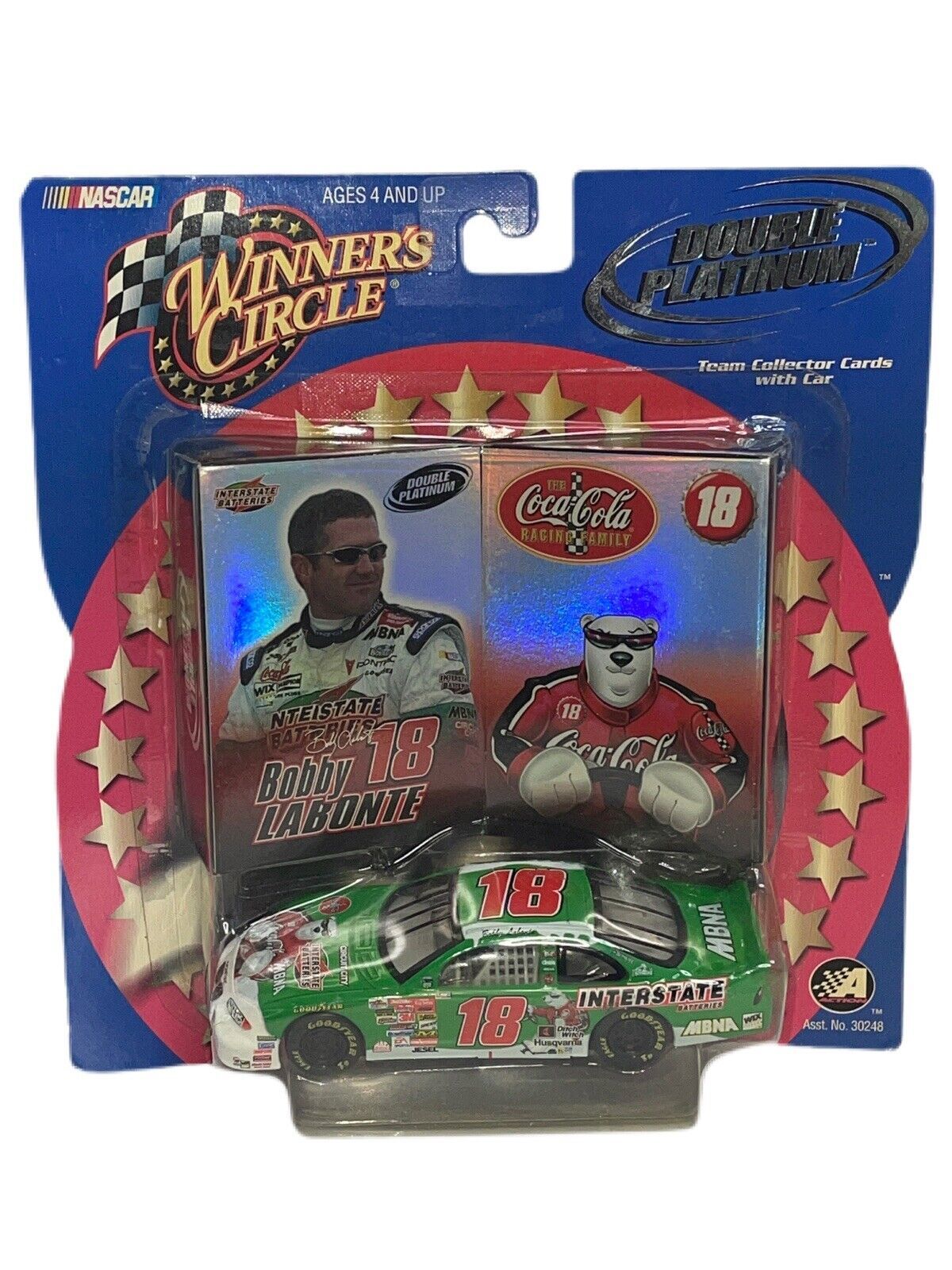 Primary image for Winners Circle Double Platinum Bobby Labonte #18 1 43 Car Coca Cola
