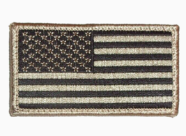 UNITED STATES MILITARY ARMY USAF FLAG PATCH 3.5"X2" HOOK &amp; LOOP MADE IN ... - $7.04