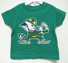 NCAA Notre Dame Fighting Irish Leprechaun Kelly TShirt Style Two Feet Ahead #119 - £12.60 GBP