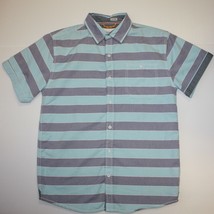 Paper Denim &amp; Cloth Boy&#39;s Short Sleeve Stripe Shirt size 14-16 - £15.61 GBP