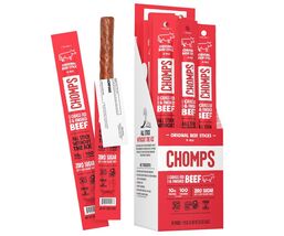 (24) Chomps Grass-Fed and Finished Original Beef Jerky Snack Sticks 10g ... - $34.64