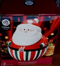 Gibson Santa&#39;s Delight Cookie Jar with Lid - BRAND NEW BOX - SUPER CUTE JAR - £31.64 GBP