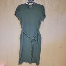 Women&#39;s Time &amp; Tru Relaxed Fit Dress - Green - Pockets - CHOICE OF SIZE - £14.93 GBP