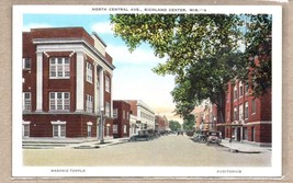 Masonic Temple North Central Ave Richland Center,WI Old Cars - £7.37 GBP