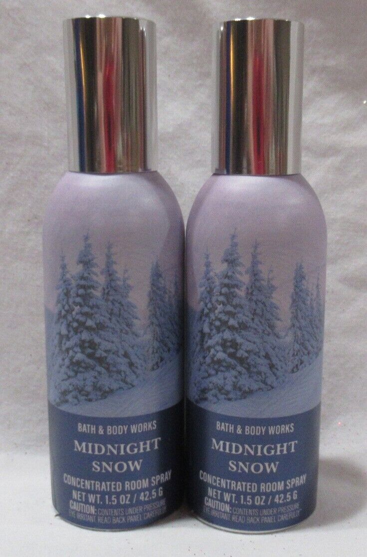 Primary image for Bath & Body Works Concentrated Room Spray Lot Set of 2 MIDNIGHT SNOW