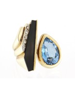 Diamond Women&#39;s Fashion Ring 14kt Yellow Gold 359607 - £718.62 GBP
