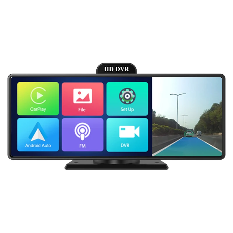 COIKA 10.26 Inch 4K Car Dash Rearview Mirror Touch Screen Carplay Android Auto - £107.91 GBP+