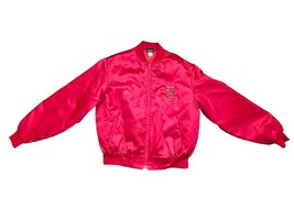 Vintage Orak Shriner&#39;s Club International Michigan City IN Red Satin Jac... - $18.62