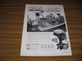 1954 Print Ad Scott-Atwater Bail-a-Matic Outboard Motors Minneapolis,MN - £11.50 GBP