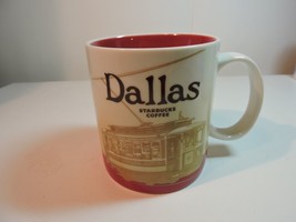 2012 Starbucks Dallas Cable Car Global Icon City Coffee Mug Cup 16 ounce - £19.33 GBP