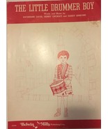 The Little Drummer Boy By Katherine K. Davis, Henry Onorati VINTAGE Shee... - $1,631.42 MXN