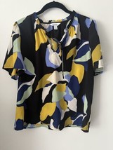 Nine West women’s Short Sleeve Front Tie Top blouse  Size Medium - £15.63 GBP