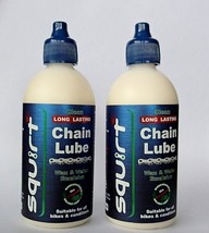 Squirt lube - long lasting dry bike chain lube  - 2 x 120 ml  SLUS 240 Glo - £15.19 GBP