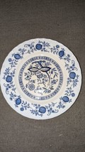 Vintage Enoch Wedgwood England Blue Heritage Onion 10&quot; Dinner Plate  - $19.75