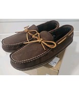 LL Bean Handsewn Moccasin Slippers Men’s Size 8 M Flannel Lined Leather ... - $645.60 MXN