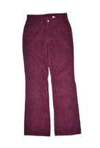 Vintage Watch LA Corduroy Pants Womens 6 Maroon Flare Boot Cut Made in U... - £28.11 GBP