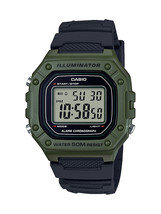 Casio Men&#39;s Digital Watch W218H-3A Green Water Resistant - $1,002.28 MXN