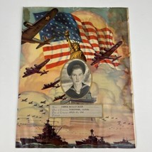 1943 WWII US Army Soldiers Patriotic Portrait Print Birmingham Alabama M... - $70.13