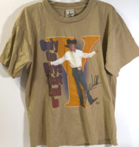 Clay Walker Vintage 90s C&amp;W Only On Days That End Tour Concert Khaki T-Shirt L - £43.08 GBP