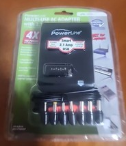 PowerLine Multi-Use AC Adapter with USB Power 2.1-amp 4x the power  - $14.82