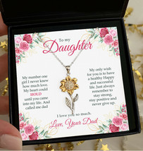 Father and Daughter Jewelry Birthday Gift for Daughter I Love You So Much -PJ05 - £32.51 GBP+