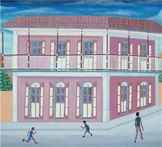 Pierre Antoine Cap Haitien Haiti Art Painting Listed Artist Philome Obin style - £455.56 GBP