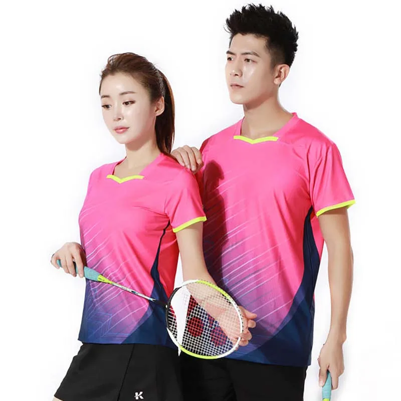 Sporting Men Women Short Sleeve Sportings Quick Dry Breathable Badminton Shirt,a - £29.02 GBP