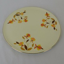 Superior Hall China Mary Dunbar Autumn Leaf Cake Plate NO BASE 9.625&quot; diameter - £15.16 GBP