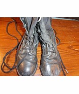 MAGNUM TANKER JR HI TECH BLACK COMBAT LEATHER MILITARY BOOTS SIZE 6.5 SI... - $94.80 CAD