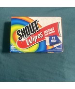 2005 Vintage Shout Wipes Instant Stain Remover Wipes Open Box 11ct Only - $15.83
