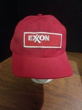 Vintage EXXON Hat Adult Snapback Grey Logo Patch Adjustable Trucker Cap Men - $11.88