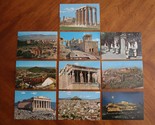 Lot 10 Greece Postcards Athens Akropolis Guards Temple Odeon Herode Cary... - $15.00