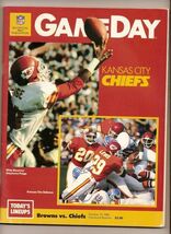1986 NFL Gameday Program Chiefs @ Browns Oct 12th - $713.38 MXN
