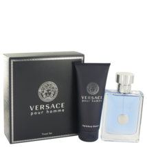 Versace Pour Homme Signature Cologne 3.4 Oz Eau De Toilette Spray 2 Pcs Gift Set - £78.64 GBP