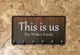 Wall key holder. Personalized Key holder for wall. Wall key holder this is us. K - £40.67 GBP