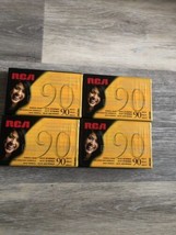 RCA 90 MINUTE BLANK AUDIO CASSETTE TAPES STEREO HI FI BRAND SEALED RC90 ... - $8.86