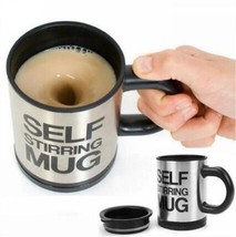 Automatic Lazy Self Stirring Magnetic Mug Creative 304 Stainless Steel Coffee Mi - £13.63 GBP+