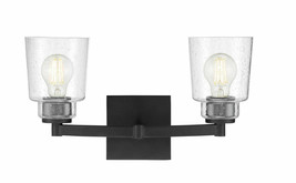 Park Harbor PHVL3172MB Laurelgrove 2-Light 17&quot; Bathroom Vanity Light,Matte Black - £80.42 GBP