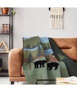 Donna Sharp Bear Lake Quilted Throw Blanket Wall Decor Cotton 50&quot; x 60&quot; ... - £102.33 GBP
