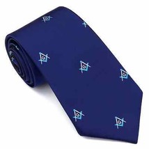 blue Hawson Freemason Masonic neckties for men ,Masonic Gifts for Men.Ti... - $31.73