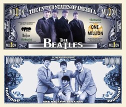 The Beatles Music Collectible 5 Pack Novelty 1 Million Dollar Bills Funny Money - £5.14 GBP