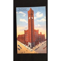 Illinois Chicago Grand Central Station Chicago Wells Harrison Vintage Postcard - £3.10 GBP