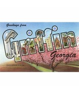 Postcard GA-277 Greetings from Griffin Georgia Set of 5 - $16.36 CAD