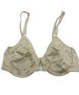 Vintage Sears Nylon &amp; Lycra Spandex Underwire Bra 34ABC Ivory Front Clasp - $32.54 CAD