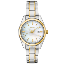 Seiko Essentials Two-Tone Mother-Of-Pearl Dial Ladies Quartz Watch - £170.64 GBP