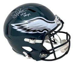Coach Doug Pederson Signed Eagles Speed Replica Helmet SB LII Champs BAS - £220.04 GBP