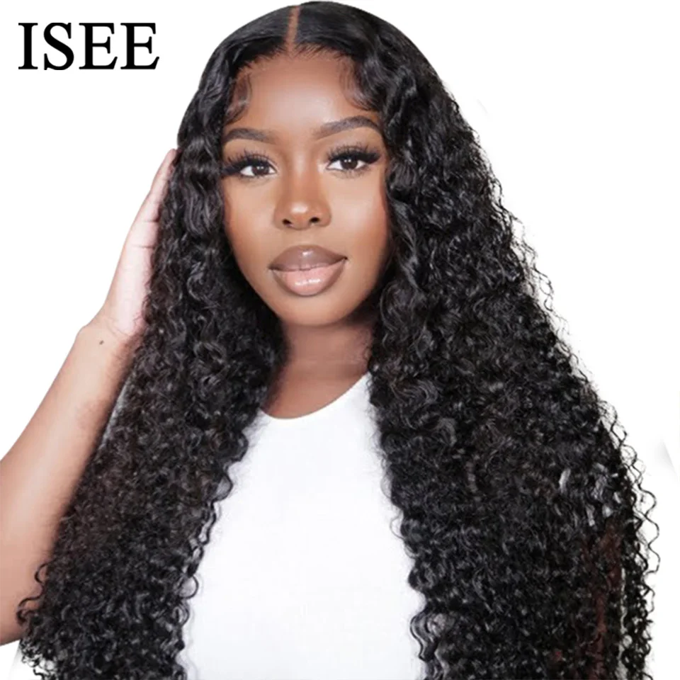 Wear Go Glueless Wig ISEE HAIR Mongolian Kinky Curly 6x4 HD Lace Wigs Ready To - £120.00 GBP+