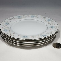 Lot of 4 English Garden Platinum Bread and Butter Plates Fine China Japan 1221 - £18.84 GBP